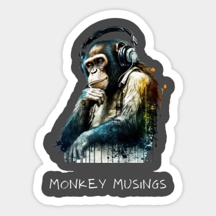 Monkey Musings - Sticker